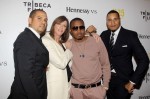 Photo of One9, Jane Rosenthal, Nas and Erik Parker on red carpet at Tribecca Film Festival.