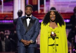 Jonathan McReynolds and Tasha Cobbs host The 38th Annual Stellar Awards in Las Vegas. Photo Courtesy Central City Productions.